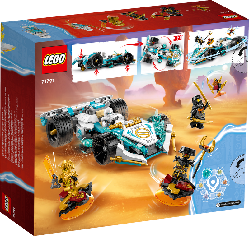 LEGO 71791 Ninjago - Lohikäärmevoiman Zane – spinjitzu-kilpa-auto