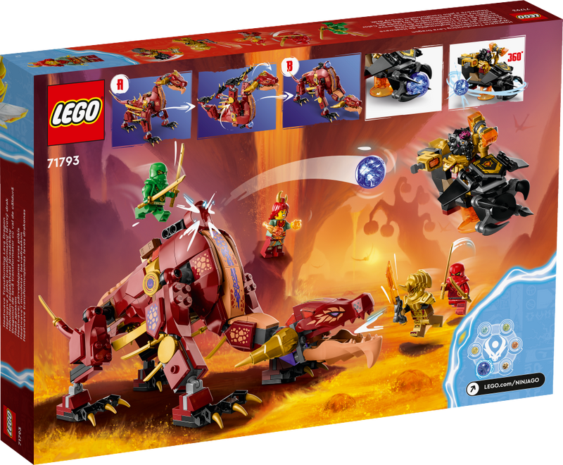 LEGO 71793 Ninjago - Heatwave – muuntautumiskykyinen laavalohikäärme