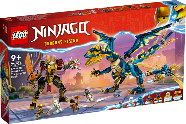 LEGO 71796 Ninjago - Elementtilohikäärme vs. keisarinnan robottiasu