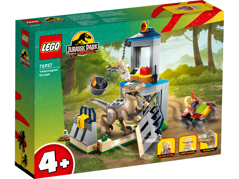 LEGO 76957 Jurassic World - Velociraptorin pako