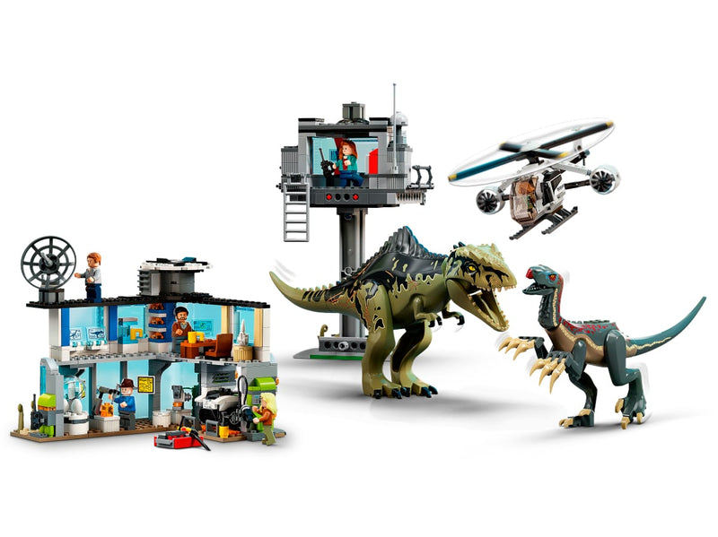LEGO 76949 Jurassic World - Giganotosauruksen ja Therizinosauruksen hyökkäys
