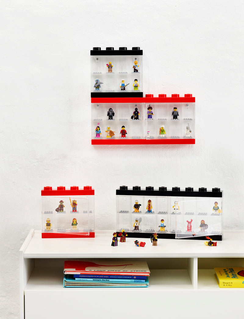 LEGO minifiguurivitriini 8, punainen