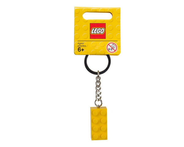 LEGO-avaimenperä, palikka 2x4, keltainen