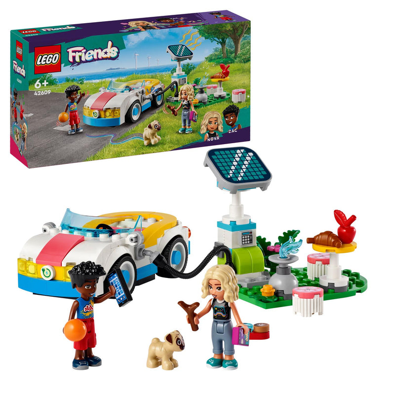 LEGO 42609 Friends - Sähköauto ja latausasema