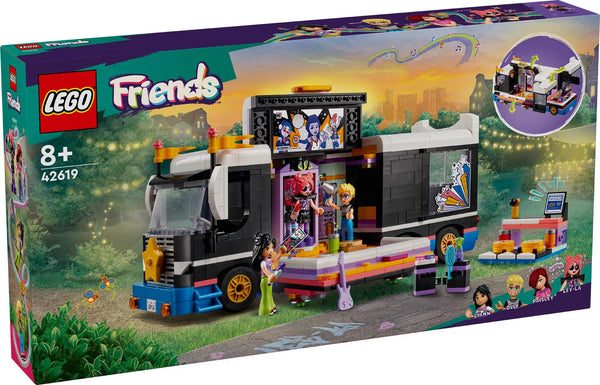 LEGO 42619 Friends - Poptähtien kiertuebussi