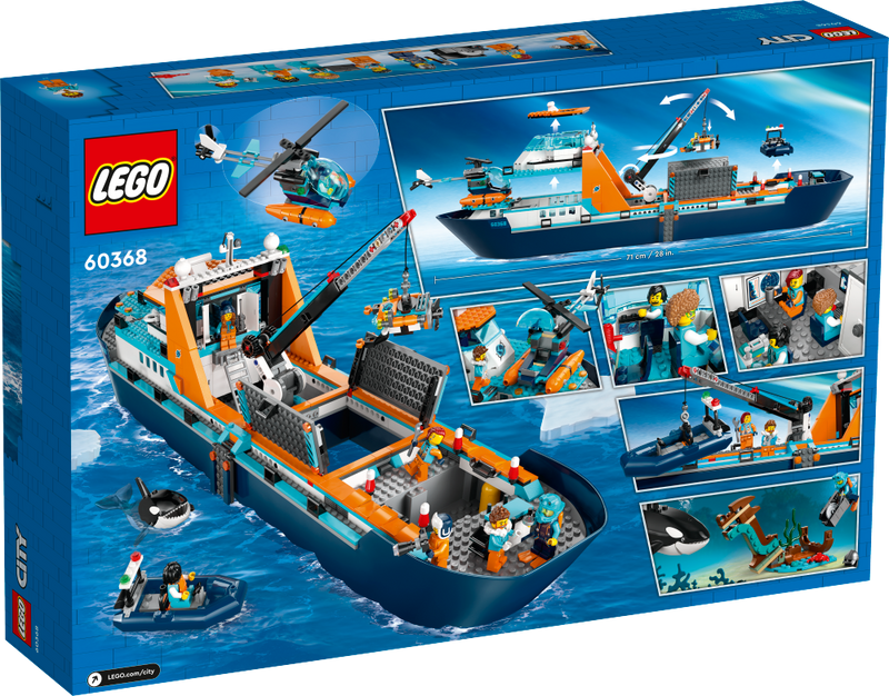 LEGO 60368 City - Arktinen tutkimusretkialus