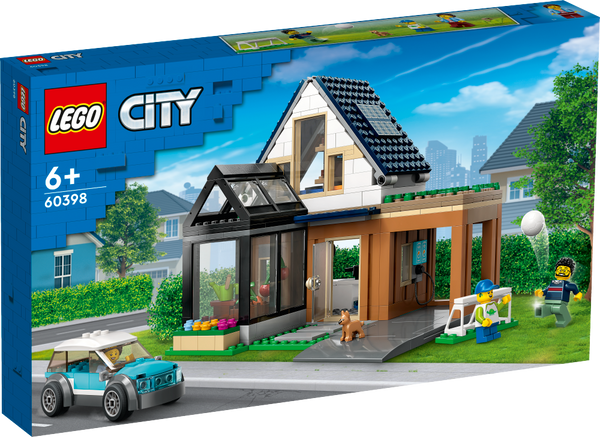 LEGO 60398 City - Omakotitalo ja sähköauto