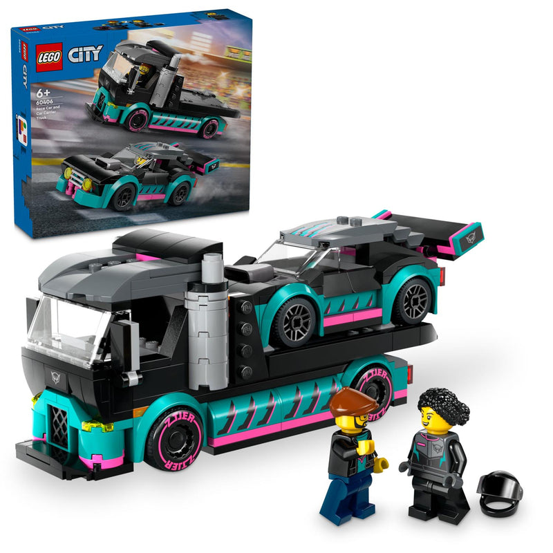 LEGO 60406 City - Kilpa-auto ja autonkuljetusauto
