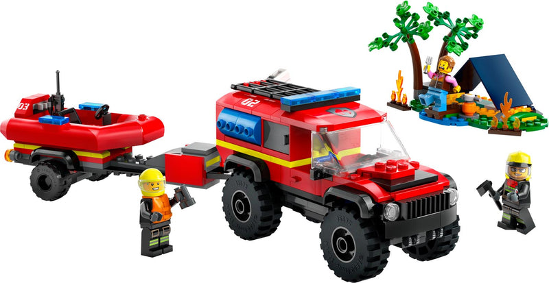 LEGO 60412 City - Nelivetopaloauto ja pelastusvene