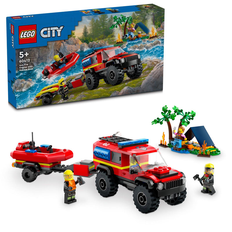 LEGO 60412 City - Nelivetopaloauto ja pelastusvene