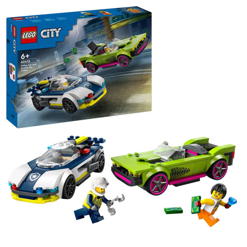 LEGO 60415 City - Poliisiauto ja muskeliauton takaa-ajo