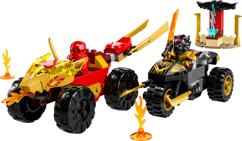 LEGO 71789 Ninjago - Kain ja Rasin auto- ja motskaritaistelu