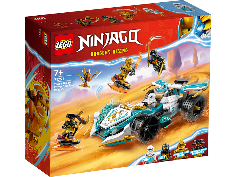 LEGO 71791 Ninjago - Lohikäärmevoiman Zane – spinjitzu-kilpa-auto