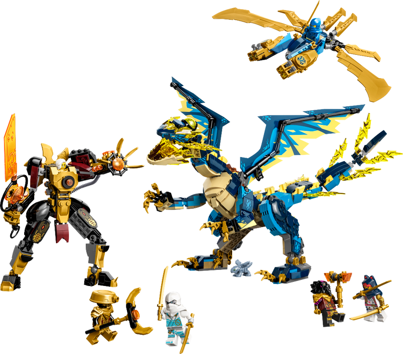 LEGO 71796 Ninjago - Elementtilohikäärme vs. keisarinnan robottiasu