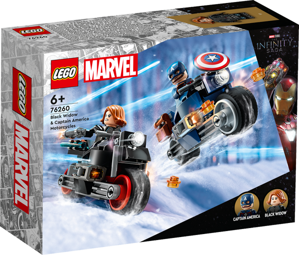 LEGO 76260 Super Heroes - Black Widow ja Captain America moottoripyörineen
