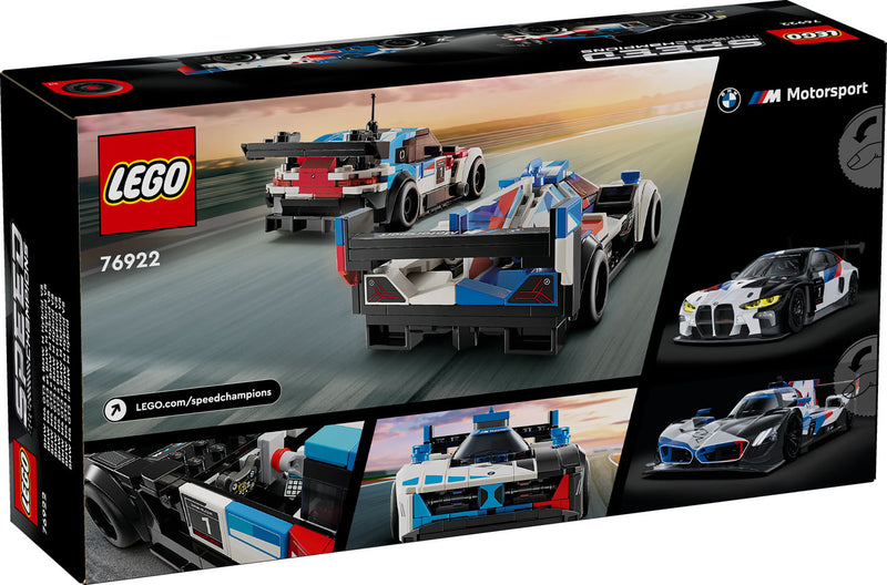 LEGO 76922 Speed Champions - BMW M4 GT3‑ ja BMW M Hybrid V8 ‑kilpa-autot