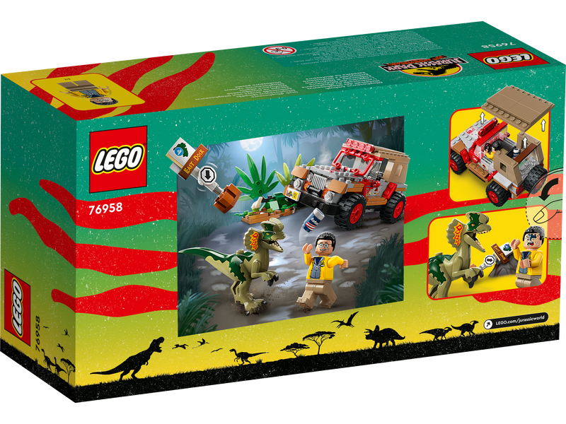 LEGO 76958 Jurassic World - Dilophosauruksen väijytys