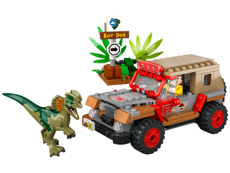 LEGO 76958 Jurassic World - Dilophosauruksen väijytys