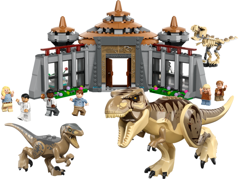 LEGO 76961 Jurassic World - Vierailijakeskus: T-rexin ja Raptorin hyökkäys