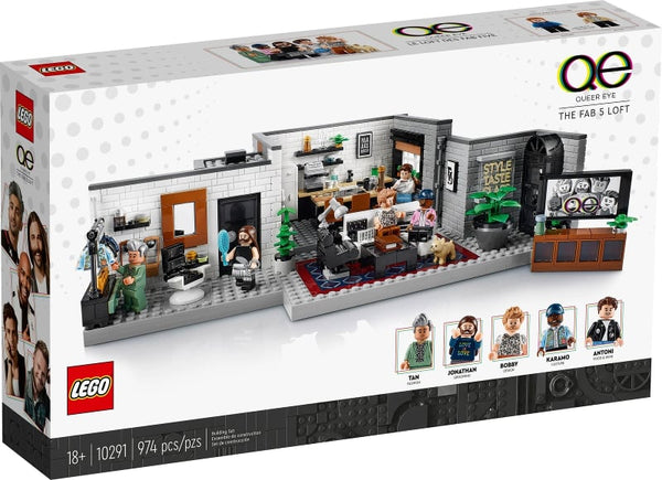 LEGO 10291 Icons - Queer Eye – Fab Fiven loft-asunto