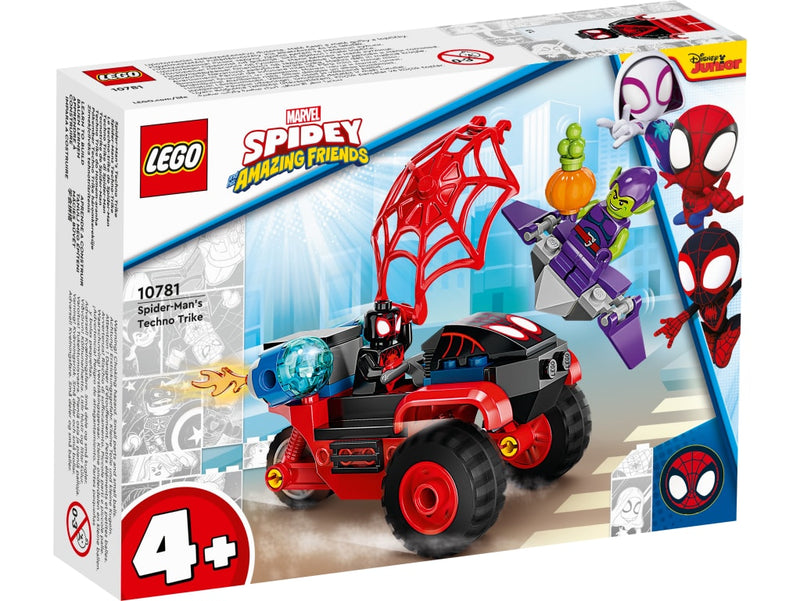 LEGO 10781 Super Heroes - Miles Morales: Spider-Manin Trike-moottoripyörä