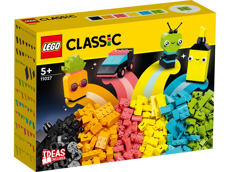 LEGO 11027 Classic - Luovaa hupia neonväreillä