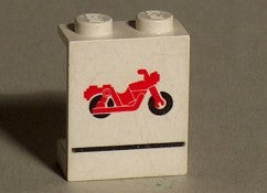 LEGO Seinäke 1x2x2 moottoripyörä 4864pb09