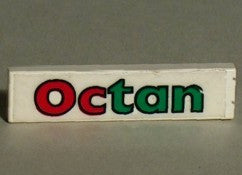 LEGO Sileä Litteä 1x4 Octan tarra 2431pb20