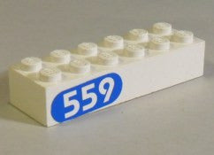 LEGO 2x6 Peruspalikka Numero 559 2456pb02