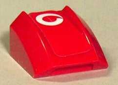 LEGO 2x2  Kaareva konepelti Vodafone yläosassa 30602pb32R