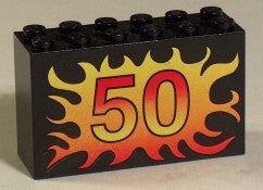 LEGO 2x6x3 Peruspalikka Numero 50 6213pb09