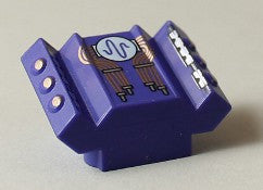 LEGO 2x2 Kaareva korkea konepelti aaltokuviolla 30601pb07