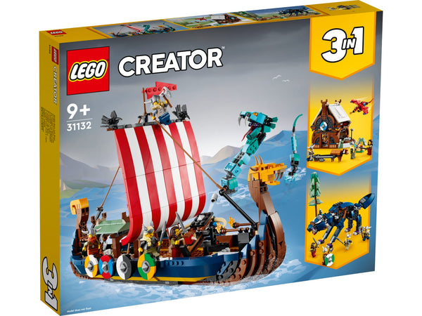 LEGO 31132 Creator - Viikinkilaiva ja Midgårdin käärme