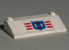 LEGO 3x6 Tuulilasi rannikkovartioston logolla 3939pb06