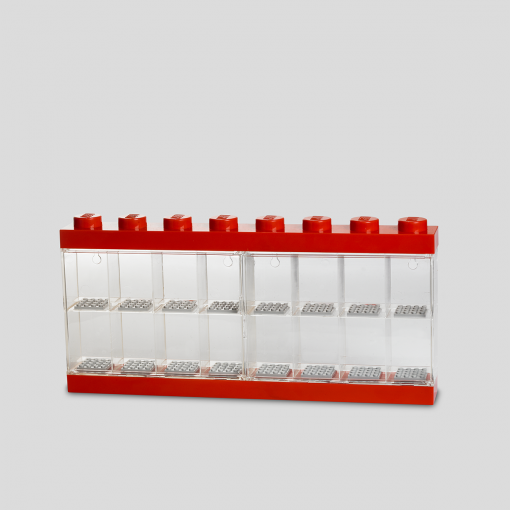 LEGO minifiguurivitriini 16, punainen