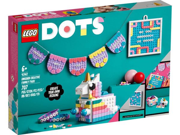 LEGO 41962 Dots - Luova perhepakkaus – yksisarvinen