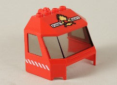 LEGO 4x6x4 Tuulilasi hammassarana Fire Dept 45406pb003