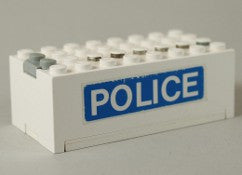 LEGO Paristokotelo 9V -paristolle POLICE-tekstillä 4760c01pb07