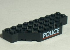 LEGO 4x10 Yläkulmat viistetty POLICE-tekstillä 30181pb01