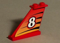 LEGO 1x4 Takasiipi numero 8 vasen 2340pb07