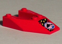 LEGO Kiilapalikka 6x4 Avoimella keskustalla delfiinikuviolla 6153apx1
