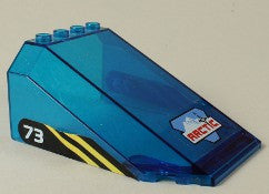 LEGO 8x6x3 Viistottu tuulilasi Arctic-logolla 551pb02