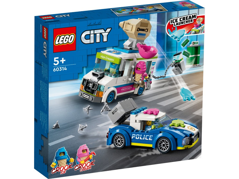 LEGO 60314 City - Poliisin takaa-ajama jäätelöauto
