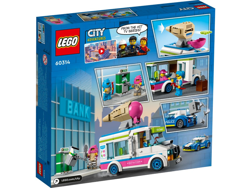 LEGO 60314 City - Poliisin takaa-ajama jäätelöauto