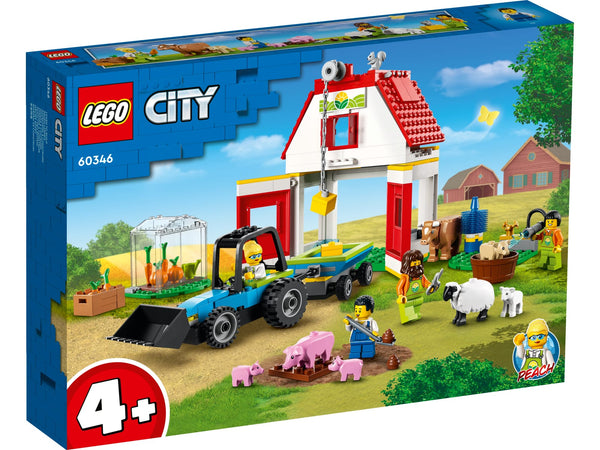 LEGO 60346 City - Ulkorakennus ja maatilan eläimet