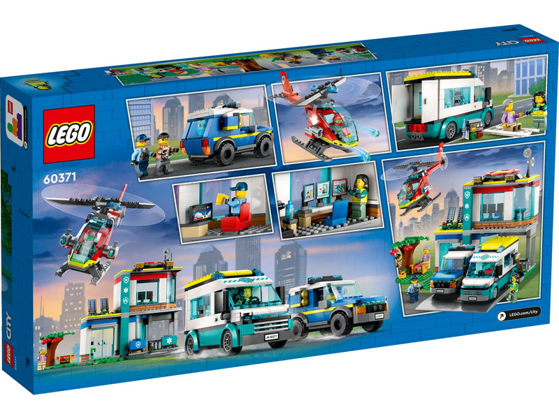 LEGO 60371 City - Hälytysajoneuvojen päämaja