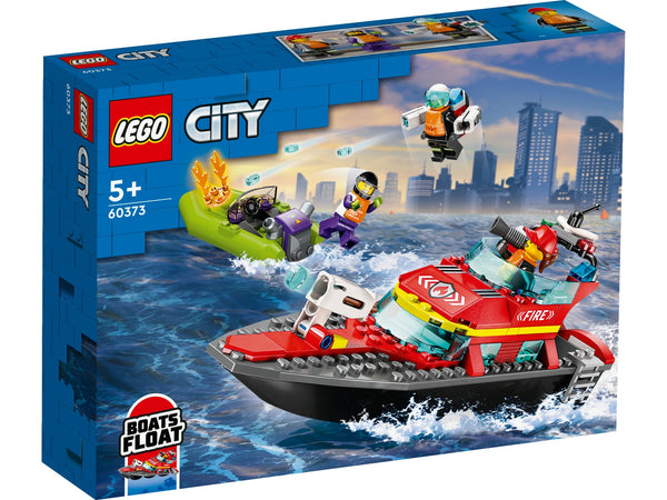 LEGO 60373 City - Palokunnan pelastusvene