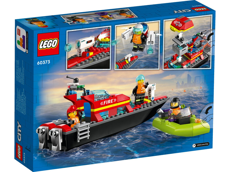 LEGO 60373 City - Palokunnan pelastusvene