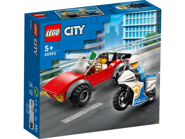 LEGO 60392 City - Moottoripyöräpoliisi takaa-ajossa