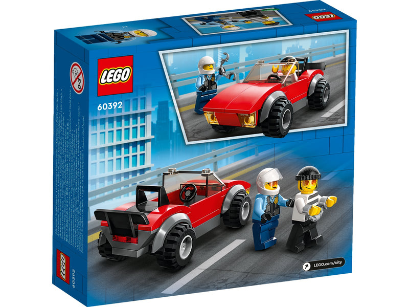 LEGO 60392 City - Moottoripyöräpoliisi takaa-ajossa